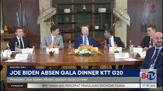 Joe Biden Tak Hadiri Gala Dinner G20 di GWK Bali