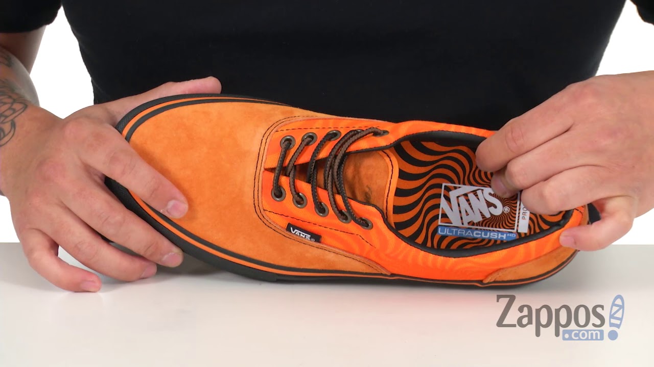 vans x spitfire era pro cardiel & orange skate shoes