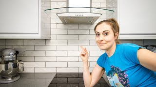 Subway Tile Backsplash Installation Behind My Kitchen Hob (DIY)  | The Carpenter's Daughter