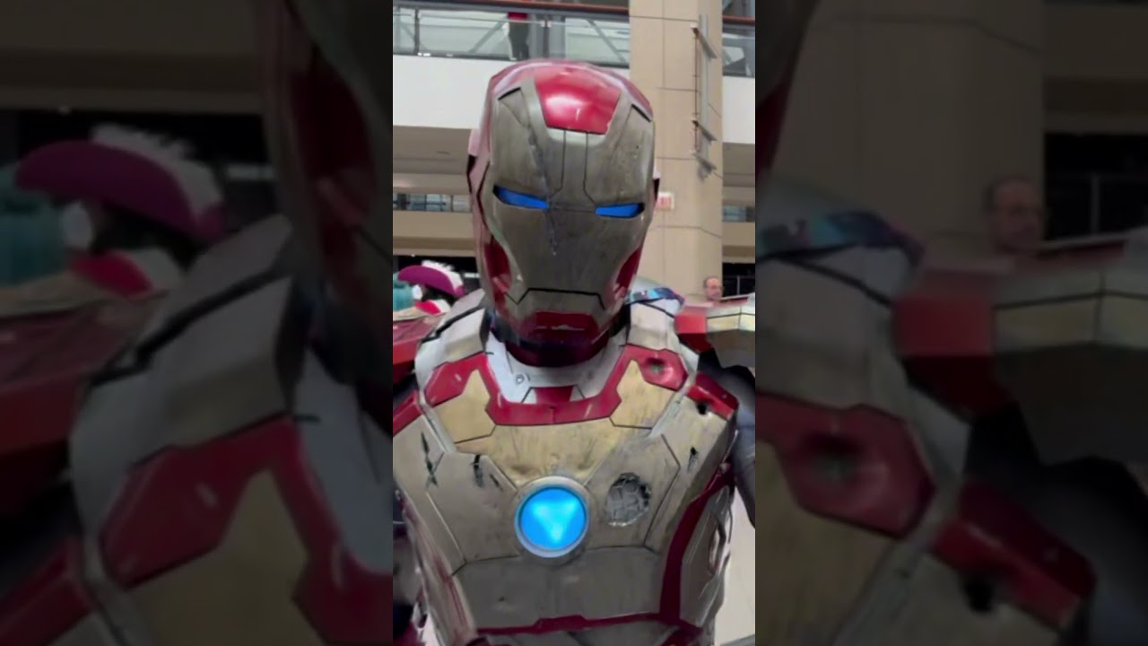 Iron Man Mark 42 Battle Damaged Cosplay Reveal #shorts #ironmansuit #ironman #ironman3 #cosplay