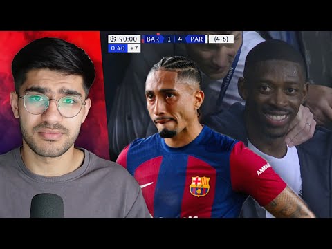 PSG KNOCKOUT BARCELONA FROM CHAMPIONS LEAGUE!