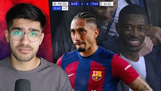 PSG KNOCKOUT BARCELONA FROM CHAMPIONS LEAGUE!