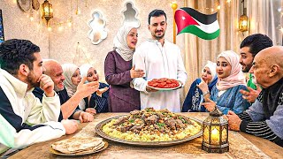 أول عزيمة تجمع أهلي وأهل زوجي في رمضان🌙😍منسف أردني وسفرة بتخطف القلب ..أجواء عائلية دافئة حقيقية✨