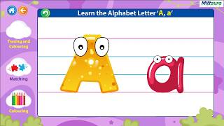 Class lkg kids learn alphabet writing letter "a" in capital and small,
online digital learning - mittsurelisten watch "alphabet smal...