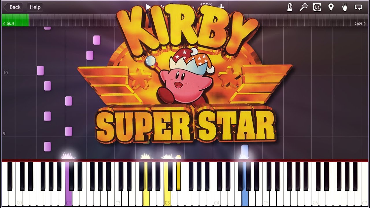kirby super star gourmet race synthesia chords chordify gourmet race sheet music