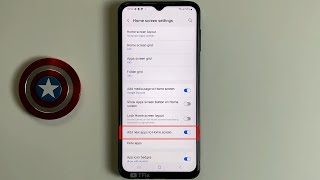 Add new apps to Home screen on Samsung A23 Android 12 screenshot 2