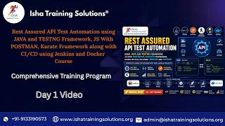 Rest Assured API Test Automation Day 1 on 19th August 2026. Contact us on +91-9133190573 to enroll.