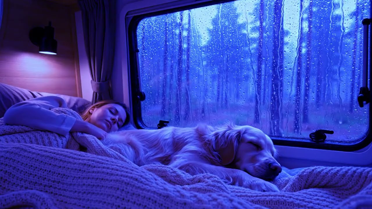 Relaxing Rainfall and Thunder Sounds for Nighttime Sleep