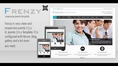 Preview Frenzy - Clean Responsive Joomla Business Template