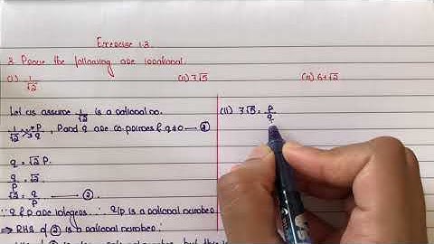 class 10|exercise-1.3 |QUE NO:3|1/ROOT2 | 7ROOT5 | 6+ROOT2 are irrational  | CONTRADICTION METHOD |