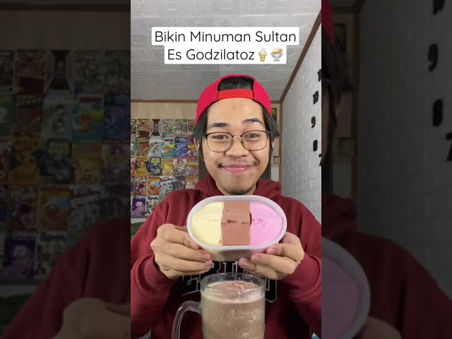 Buat minuman sultan es godzilatoz pake blender baru #Ngakak #alwanrk class=