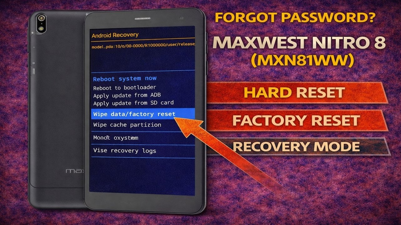 Forgot Password? Maxwest Nitro 8 (MXN81WW) Hard Reset – Factory Reset ...
