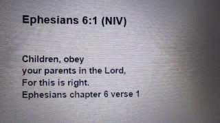 Ephesians 6:1 Memory Verse Song