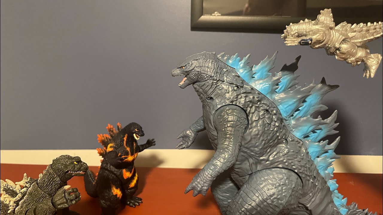 Godzilla fight part 2 (stop motion) #godzilla #stopmotion 