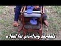 The easiest and fastest technique for making sandal prints