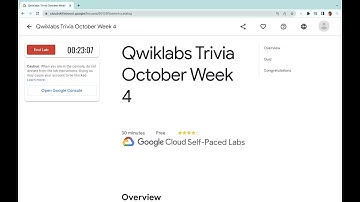 Qwiklabs Trivia October Week 4 || #qwiklabs || #trivia #week4