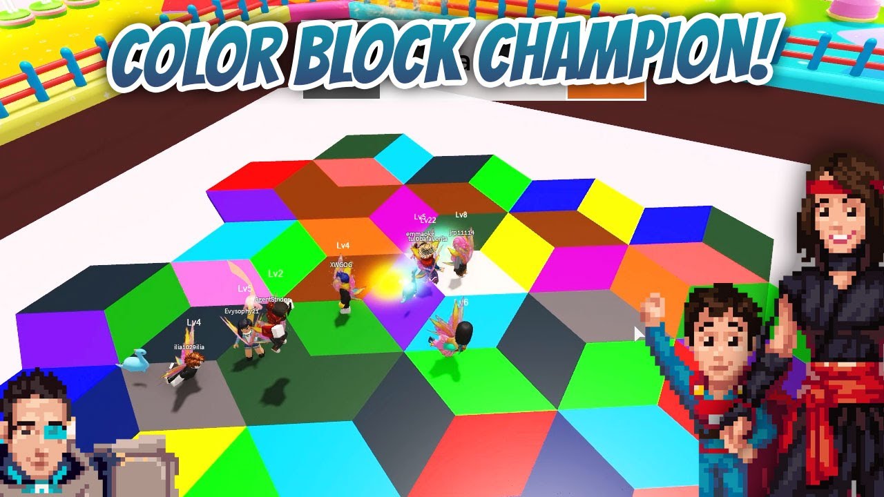 Roblox Color Block: I AM CRUSHING THESE KIDS