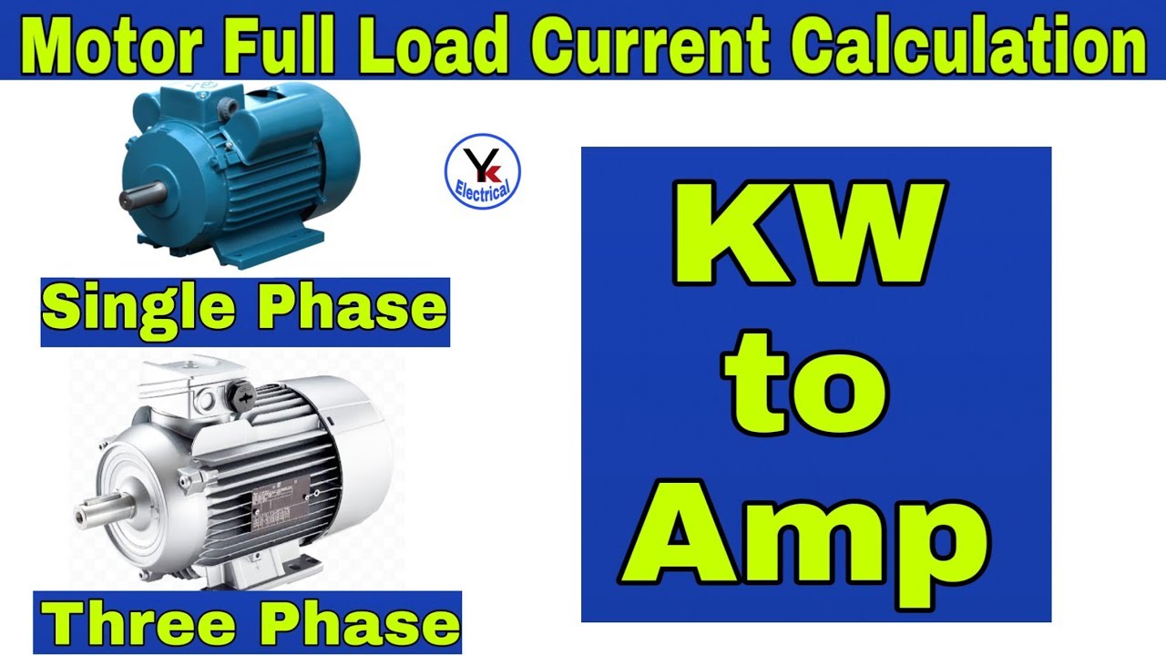 3 Phase Motor Kw To Amps Chart