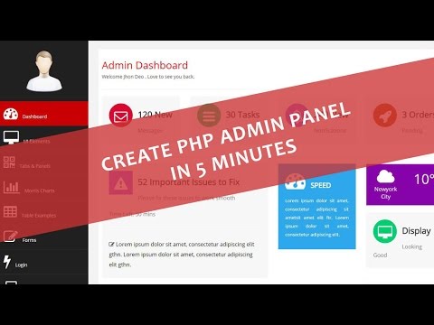 Create Php Admin Panel In Just 5 Minutes Youtube