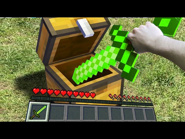 real minecraft chest with ender ball and sword by Bull3tModz on