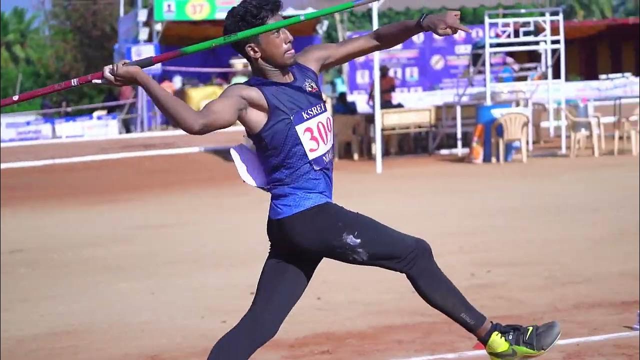 Javelin throw new meet record 67.68m Men U18 YouTube