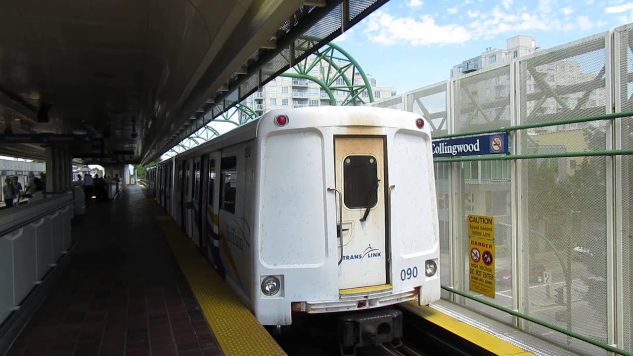 SkyTrain 090 Arriving and Departing Joyce Collingwood Station YouTube