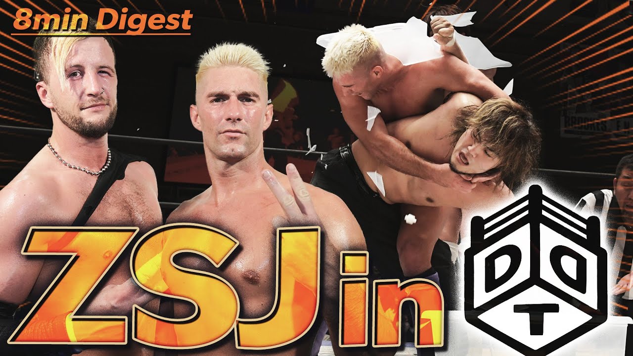 “The Front Man”ザック・セイバーJr.がDDTの洗礼を浴びる！プラケースにポコたんまで！クリスとの英国タッグ『次に来る時はIWGP世界ヘビー級王者として』！？＜DDT Archives＞