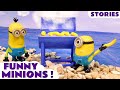 MINIONS Toys Stop Motion Stories with Toy Trains