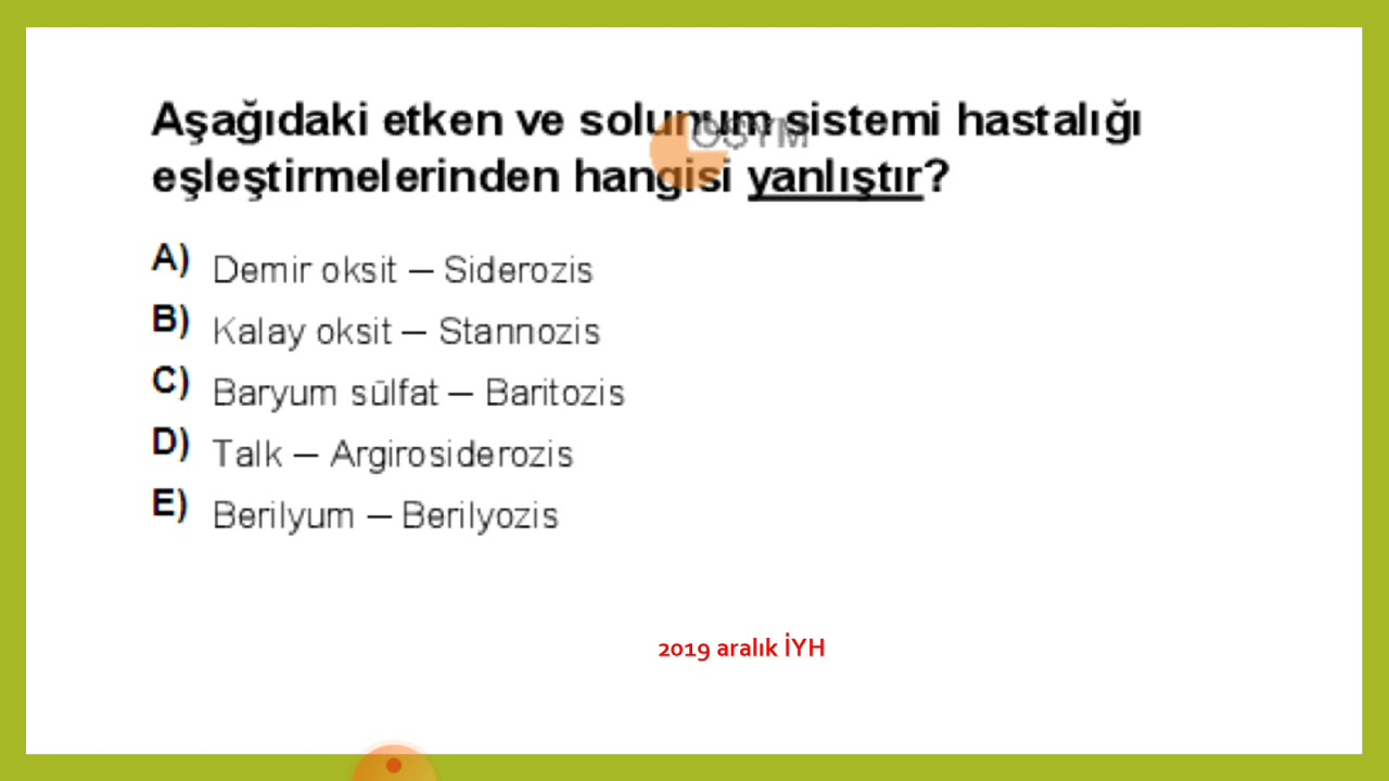 İSG ÖSYM Sınav Hazırlık Eğitim Videoları(A-B-C İGU, İşyeri Hekimi ve DSP Adayları)