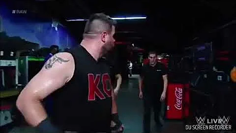Braun strowman destroys Kevin Owens' car