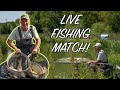 LIVE FISHING MATCH! Pole fishing for Carp and Barbel at Twin Lakes | Polly goes for the WIN!!!!!