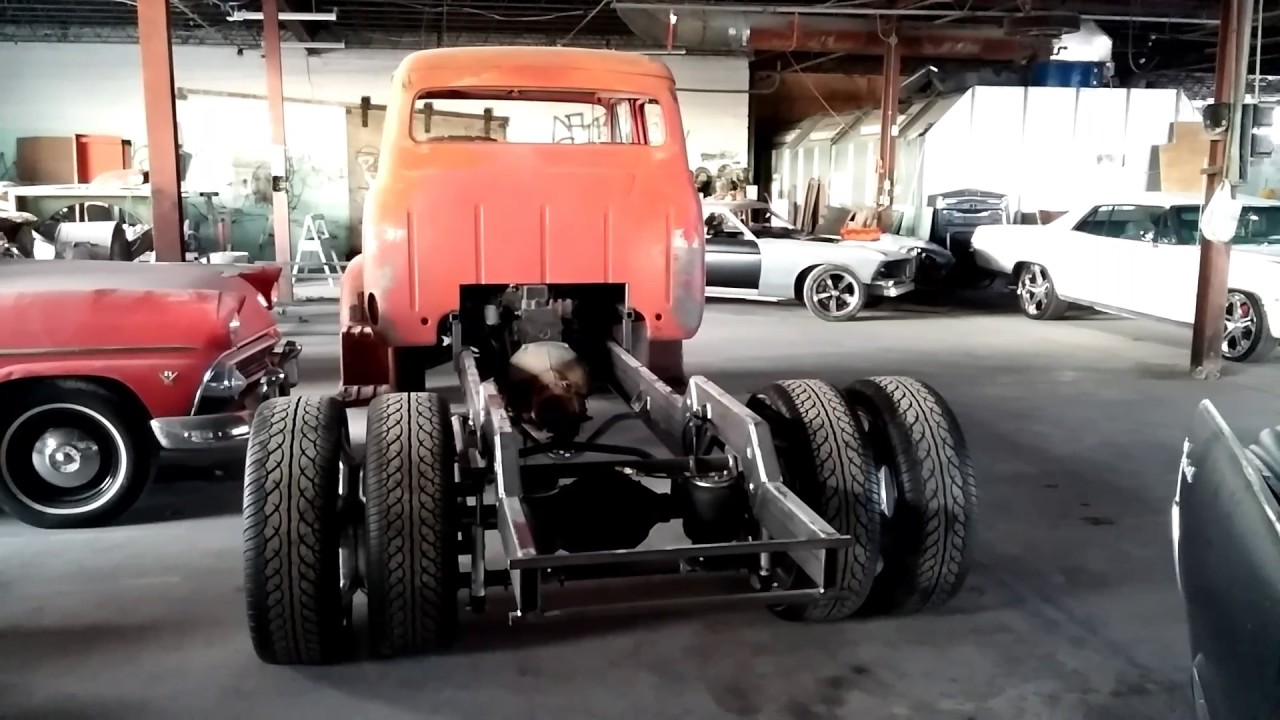 1954 Ford cab over 4 door dually. Suicide doors air ride ... 1954 dodge truck wiring harness 