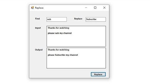 How to Find and Replace a String - VB.net
