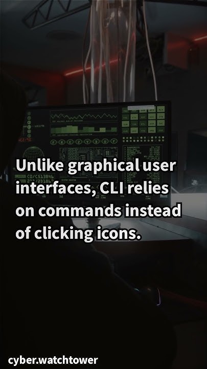 It's a text-based interface used to interact with software and ...