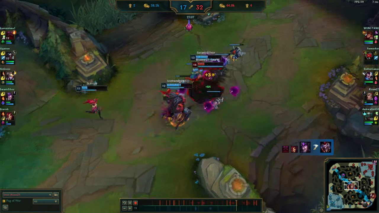massive swain outplay!!!! swain 1v3