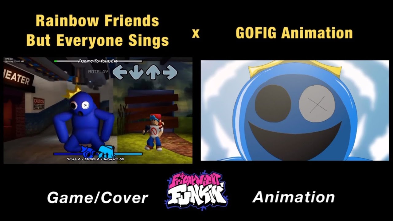 FNF Rainbow Friends Green Vs Green Sings Friends To Your End song