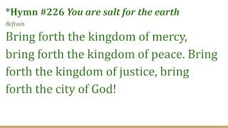 Eleventh Sunday After Pentecost  August 21, 2022