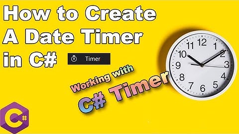 How to add Timer to C# Window Forms