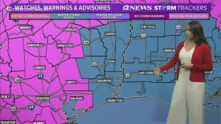 Crippling ice storm, possible snow forecast for Sunday night, Monday with record low temperatures