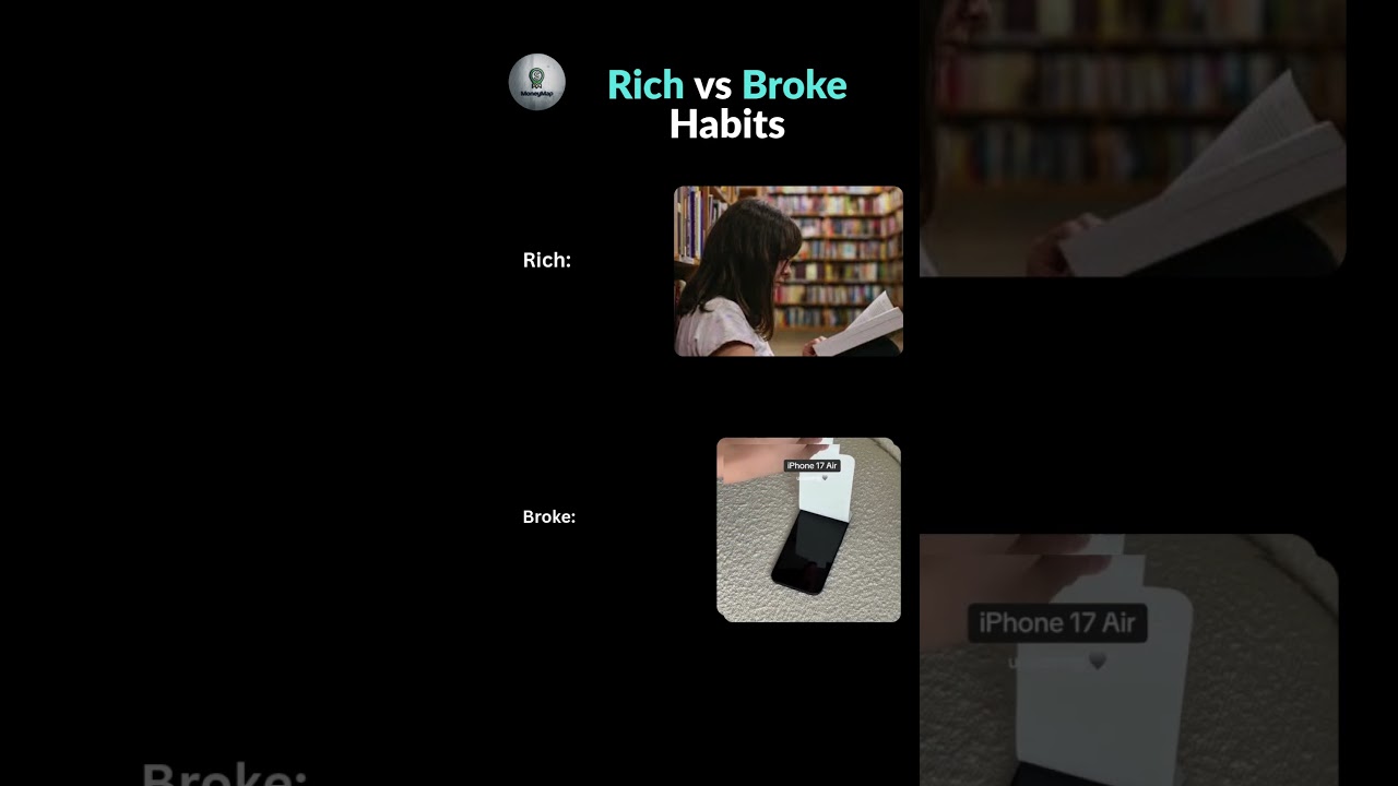 Broke vs Rich people habits 