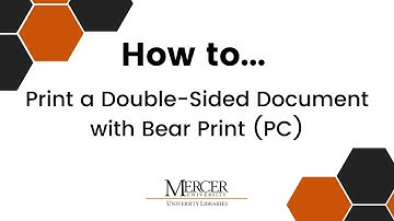 How To Print a Double-Sided Document with BearPrint (PC)