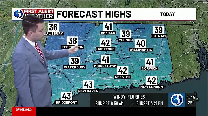 FORECAST: Blustery this afternoon, then Tuesday is a First Alert Weather Day!