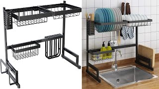 Movable Stainless Steel Dish Rack - Best Dish Rack For Small Kitchen | Compact Dish Rack