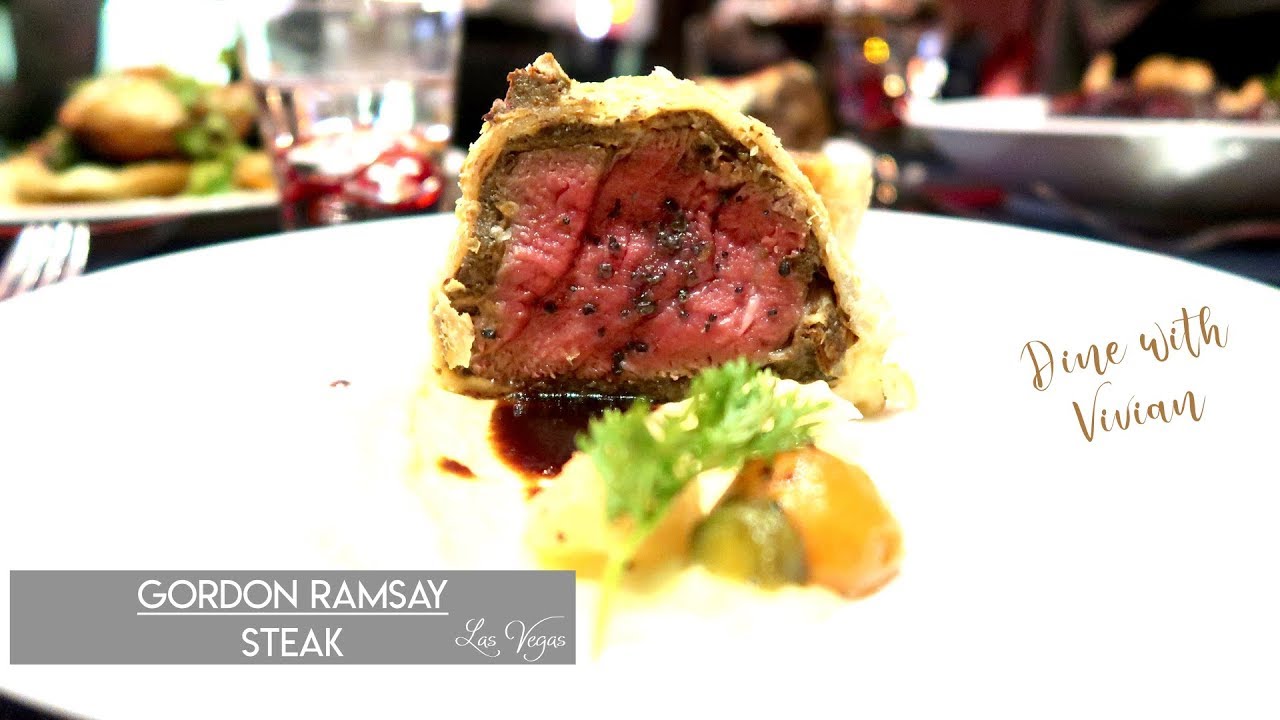 GORDON RAMSAY STEAK Dine with Vivian Las Vegas YouTube