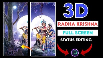 3D Radhakrishna Video status editing|how to make alight motion Video status|3D Radhakrishna status