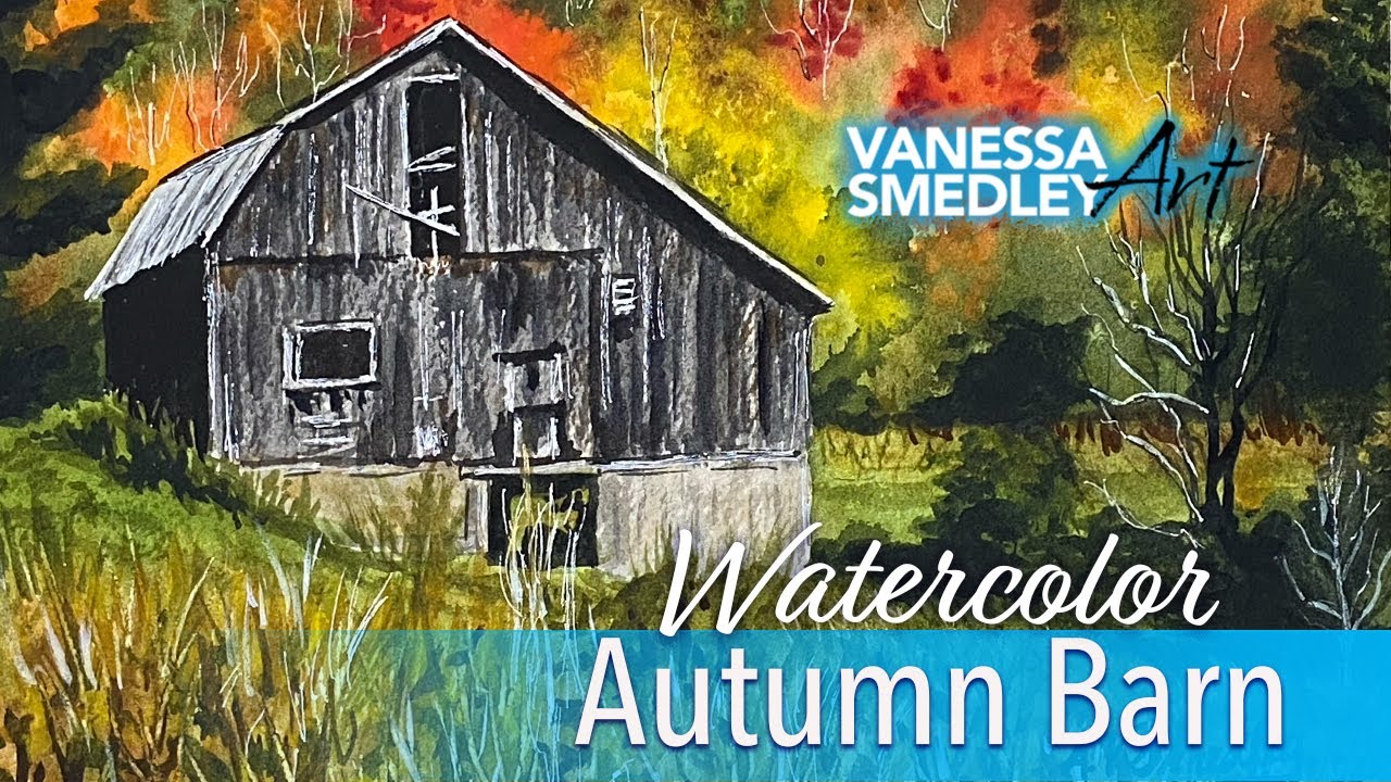 How to paint a Pennsylvania Barn in the Autumn - 