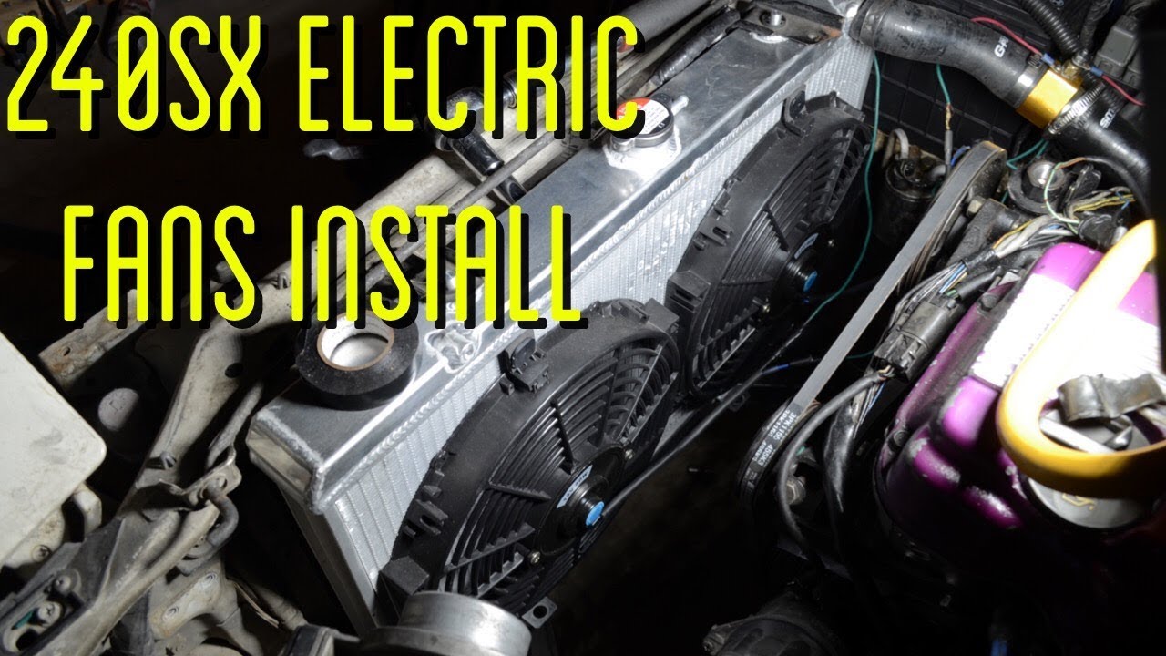 How To Wire 240sx Electric Fans - YouTube 240SX Alternator Wiring Diagram YouTube