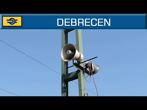 Hangosbemondás Debrecen állomáson / Station announcements in Debrecen
