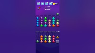 Ball Sort Level 232   Puzzle Color Sort Tatem Games Inc. All levels, #ballsortpuzzle