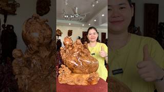 Di Lặc Nhị Phúc ngồi bao tiền Nu Ngọc Am đẹp|0938410333 #tuonggodocdao #tuongdilacdep #nungocam